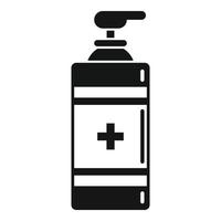 Antiseptic gel dispenser icon, simple style vector