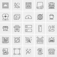 25 Universal Business Icons Vector Creative Icon Illustration to use in web and Mobile Related project
