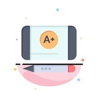 Best Grade Achieve Education Abstract Flat Color Icon Template vector