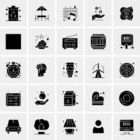 25 iconos de negocios universales vector ilustración de icono creativo para usar en proyectos relacionados con la web y dispositivos móviles