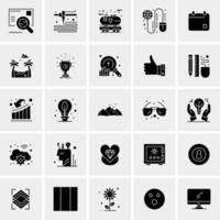 25 iconos de negocios universales vector ilustración de icono creativo para usar en proyectos relacionados con la web y dispositivos móviles