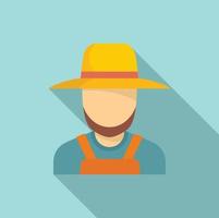Agronomist icon, flat style vector