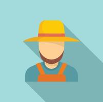 Agronomist icon, flat style vector