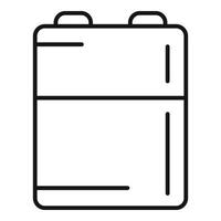 Power battery icon, outline style vector