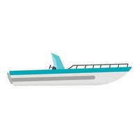 Boat icon, flat style vector