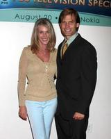 Catherine Oxenberg and Casper Van Dien arriving at The Answer is You PBS Television Special Taping at Club Nokia in LA Live, Los Angeles, CA on August 20, 2009 photo
