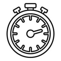 Gym stopwatch icon, outline style vector