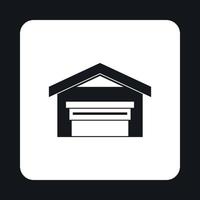 Warehouse building icon, simple style vector