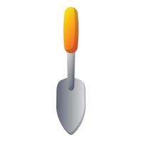 Garden small shovel icon, cartoon style vector