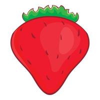 Strawberry icon, cartoon style vector