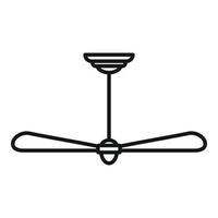 Room propeller icon, outline style vector