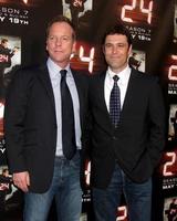 Kiefer Sutherland and Carlos Bernard arriving at the 24 Season Finale Screening Season 8,and Season 7 DVD Release at the Wadworth Theater in Westwood,CA on May 12, 2009 photo