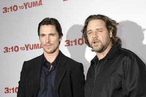 Christian Bale and Russell Crowe 3 - 10 To Yuma Premiere Westwood, CA Aug 21, 2007 2007 photo