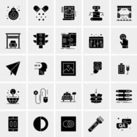 25 iconos de negocios universales vector ilustración de icono creativo para usar en proyectos relacionados con la web y dispositivos móviles