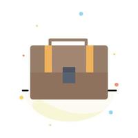 Bag Suitcase Case Handbag Abstract Flat Color Icon Template vector