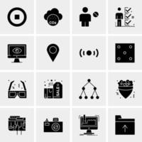 16 Universal Business Icons Vector Creative Icon Illustration to use in web and Mobile Related project