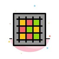 Grid Graph Drawing area software Abstract Flat Color Icon Template vector
