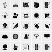 25 iconos de negocios universales vector ilustración de icono creativo para usar en proyectos relacionados con la web y dispositivos móviles