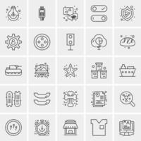 25 Universal Business Icons Vector Creative Icon Illustration to use in web and Mobile Related project