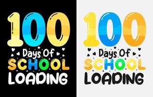 100 days of school t shirt, Hundred days of t shirt design vector