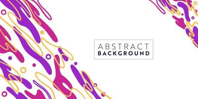 Abstract colorful template banner with color. Design with liquid shape. vector