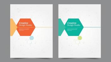 Cover template flyer design vector background