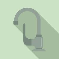 Closed faucet icon, flat style vector