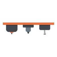 Assembly line tool icon, flat style vector