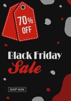 Big Black Friday sale banner, poster, special offer coupons, discount flyers, and rebate brochures suitable for social media posts, web pages, and mobile phones. Vector illustration in flat style.