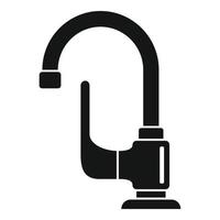 Closed faucet icon, simple style vector