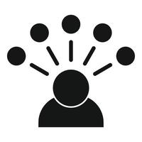 Company restructuring icon, simple style vector