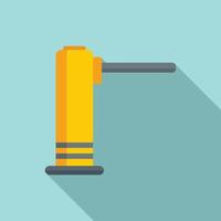 Train turnstile icon, flat style vector