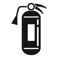 Fire extinguisher flame icon, simple style vector