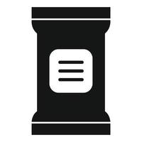 Ground fertilizer icon, simple style vector