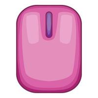 Computer mouse icon, cartoon style vector