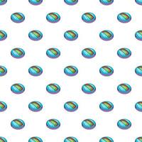 Round indoor stadium pattern, cartoon style vector