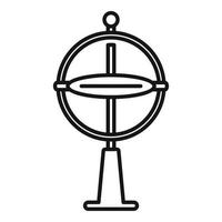 Gyroscope model icon outline vector. Accelerometer sensor vector
