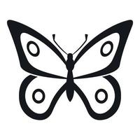 Little butterfly icon, simple style vector