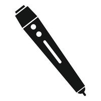 3d crafting pen icon, simple style vector