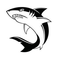 tiburón, natación, vector, ilustración vector