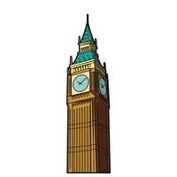 Big Ben Tower Illustration vector