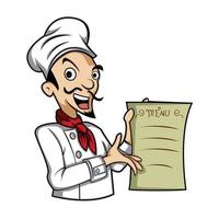 Chef Menu Illustration vector