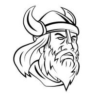 Viking Head Illustration vector