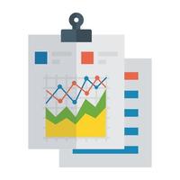 Trendy Line Graph vector
