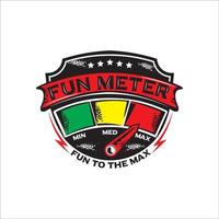 Fun Meter design for Racing event logo, good for tshirt design and badge vector