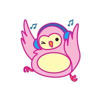 Cute Owl vector illustration doing activity,good for kids thirt design, sticker and all merchandise type