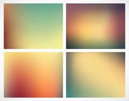 Collection of Vector abstract smooth blur backgrounds. Backdrops set for your design,   wallpaper. Template with color transition, gradient