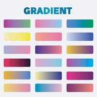 Gradient cover set, colorful gradients, blurred colors vector