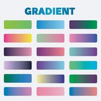 Gradient cover set, colorful gradients, blurred colors vector