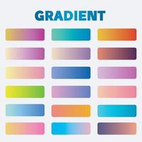 Gradient cover set, colorful gradients, blurred colors vector